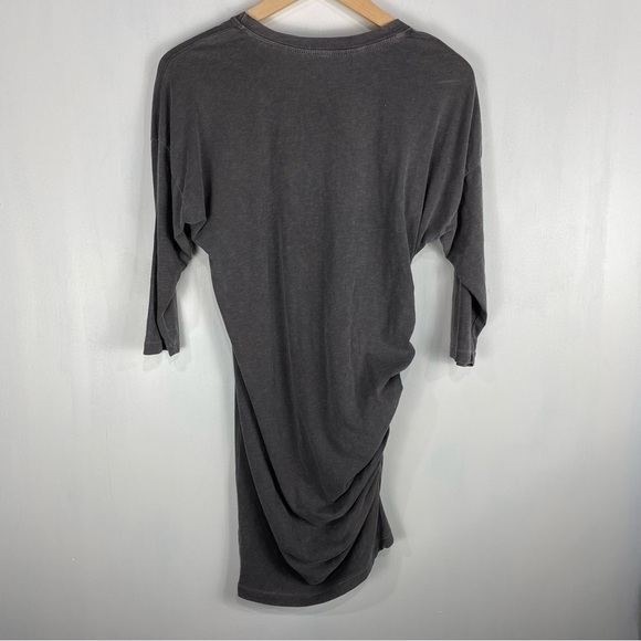 Sundry Cinched Side 3/4 Length Sleeve Pullover Mini Dress Casual‎ Gray Size 0 - Picture 5 of 5